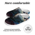 thumbnail image 6 of Picia Ocean Coral Turtle for Women's Lamb-hug Comfy Fleece House Slippers Memory Foam, Slip-on House Shoes Indoor Outdoor-44/45, 6 of 7