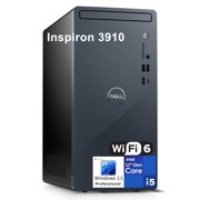 Dell Inspiron 3910 Tower Business Desktop Computer, 12th Gen Intel Hexa-Core i5-12400 (Beat i7-11700), 64GB DDR4 RAM, 1TB PCIe SSD, WiFi 6, Bluetooth, RJ45, Type-C, HDMI, DisplayPort, Windows 11 Pro