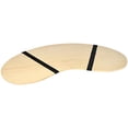 thumbnail image 1 of Trademark Innovations Bureau Portable en Bois Clair Forme Courbée, 1 of 4