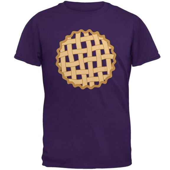 Halloween Lattice Pie Costume Grape Mens T Shirt Purple MD