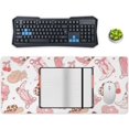 thumbnail image 5 of Mouse Pad Large Pink Cowgirl Boots and Hat Desk Pad Gaming Mouse Pad for Desk Cute Western Style Mousepad for Laptop with Non-Slip Rubber Base Computer Pad 36 X 16 Inch, 5 of 6