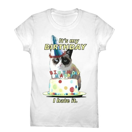 Grumpy Girl - Grumpy Cat Girls' It's My Birthday T-Shirt