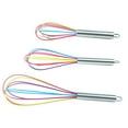 thumbnail image 2 of Travelwant Silicone Whisk, Stainless Steel Wire Whisk Set of 3 -Heat Resistant Kitchen Whisks for Non-stick Cookware, Balloon Egg Beater Perfect for Blending, Whisking, 2 of 7