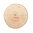 thumbnail image 4 of Rebanadas redondas de madera natural sin terminar, agujeros pretaladrados, círculos de madera, adornos navideños para bodas, discos con cuerda 50 Piezas sidaley  HA2347-00B, 4 of 6