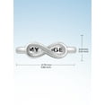 thumbnail image 5 of JewelersClub 0.925 Sterling Silver Infinity Friendship Ring for Women | Personalized My Angel Eternity Knot Symbol Band, 5 of 5