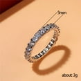 thumbnail image 4 of PERITANG Elegant Wedding Valentine's Day For Women For Her High Quality Comfortable Fit Cubic Zirconia AAA Zircon Ring Ideal Jewelry Gift Comes in Elegant Box, 4 of 7
