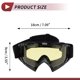 thumbnail image 4 of Gafas de conducción de motocicleta Unique Bargains 1 juego PC TPU gafas de sol para deportes al aire libre motocross bicicleta de tierra lente amarilla marco blanco negro, 4 of 6