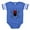 Royal Blue, variant on - Pixel Spider_Tr3 - Cute Infant Baby Football Bodysuit