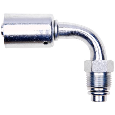 Male SAE Tube O-Ring Nut - 90 Bent Tube - Steel (PolarSeal ACA)