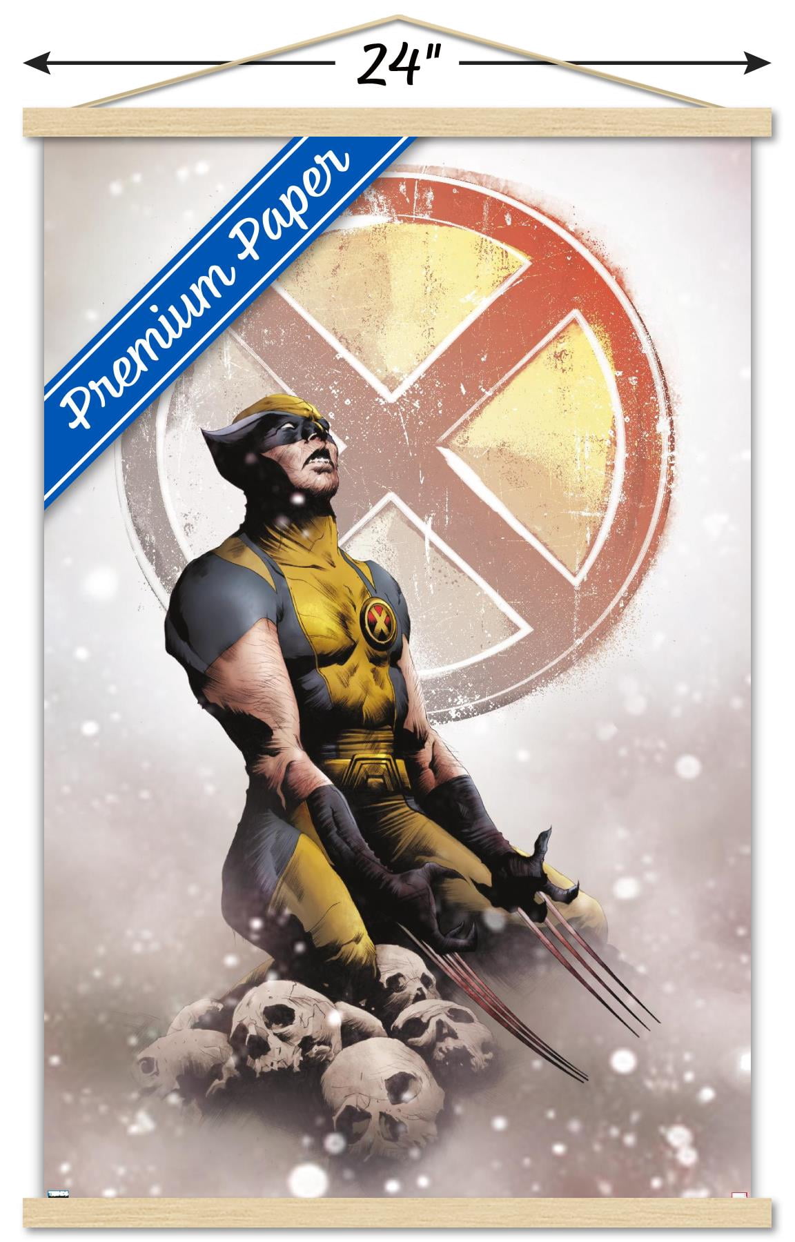 Marvel Comics - Wolverine - Wolverine #14 Wall Poster with Wooden Magnetic Frame, 22.375" x 34"