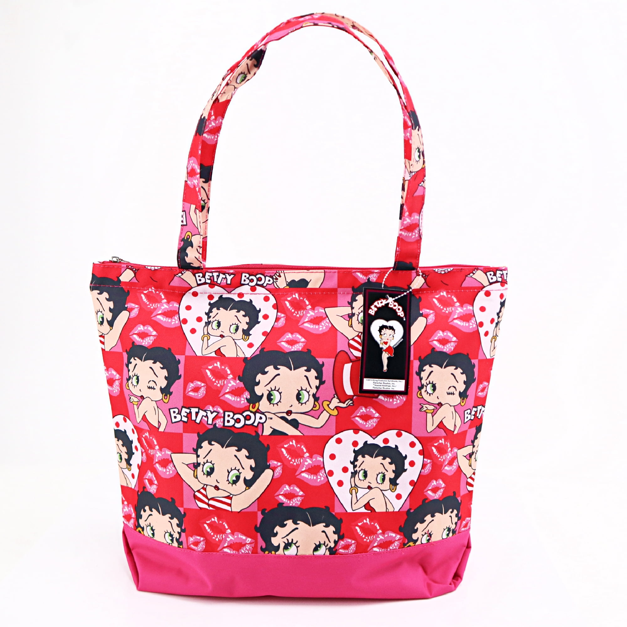 Tote Style Betty Boop Polyester Shopping Bag with Coin Purse 