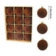 thumbnail image 3 of Adornos navideños, 12 bolas navideñas flocadas, juego de decoración navideña. Diversos estilos de adornos para árboles de Navidad que también se pueden usar para otras fiestas., 3 of 6