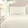 thumbnail image 3 of Sweet Home Collection Soft Microfiber 5-piece Split King Bed Sheet Set Ivory, 3 of 5