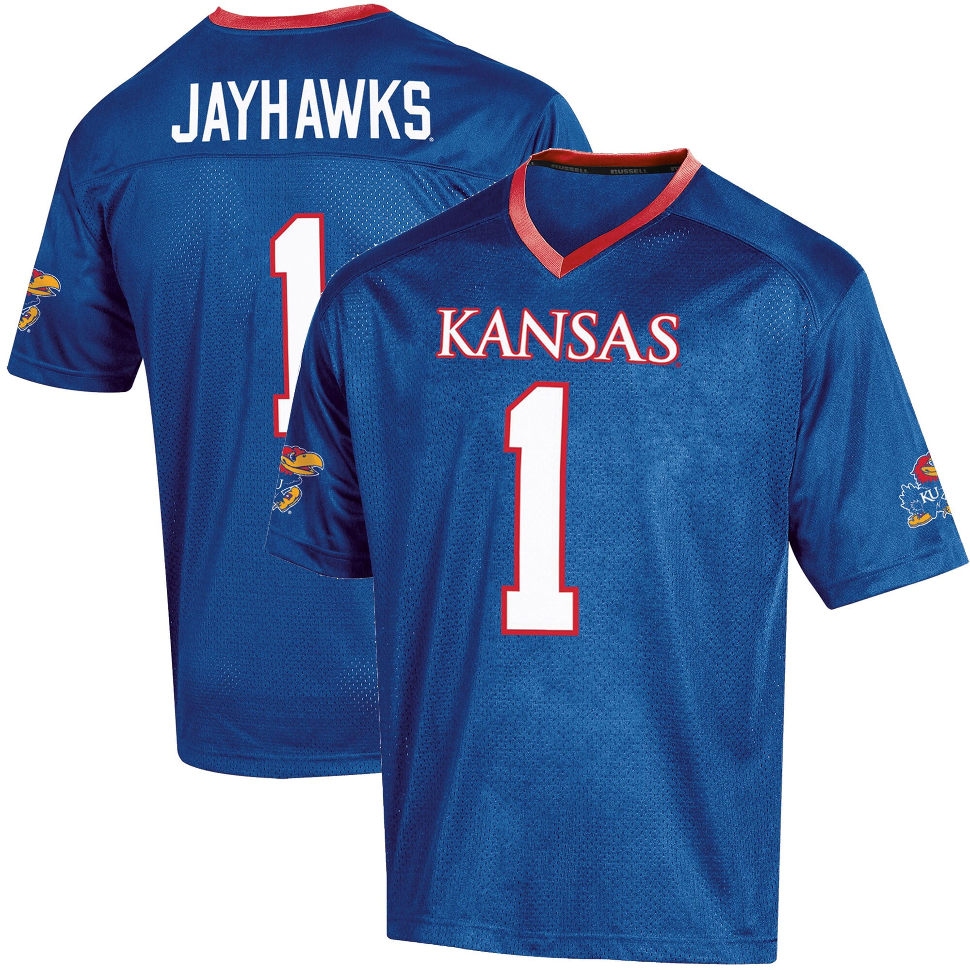 Toddler Russell Athletic Royal Kansas Jayhawks Replica Football Jersey