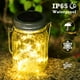 thumbnail image 3 of Faroles solares para exteriores - Lámpara solar de 30 LED para jardín al aire libre, linterna para exteriores impermeable Ip65, lámpara solar colgante de tarro de albañil para decoración de jardín,, 3 of 5