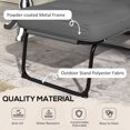thumbnail image 4 of Outsunny Chaise Longue d'Extérieur avec Coussin, Chaise de Patio Pliable et Inclinable, 4 of 10
