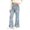 Multicolour, variant on MuXiKeJi Clothes Wide Leg Jeans Kids Cute Print Elastic Waist Wide Leg Flared Denim Pants Regular Fit Long Casual Bottoms Girls Denim Jeans