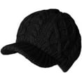 thumbnail image 1 of FrostHike 50%/100% Wool Newsboy Cap Winter Hat Visor Beret Cold Weather, 1 of 4