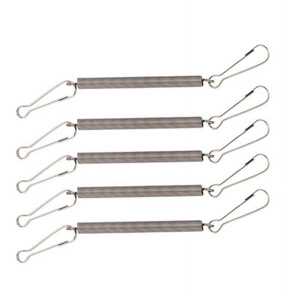 TINYSOME Stainless Steel Spring Metal Springs with 2 Clips for Small Wire Cages