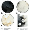 thumbnail image 3 of Designart "Contrasting euphony II" Abstract Spirals Metal Wall Decor, 3 of 5