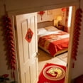 thumbnail image 4 of ZZERHUOO 2026 Year Door Mat Horse Year Velvet Entrance Rug Non Welcome Mat For Home Entryway Front Door Floor Rugs for Bedroom Cowhide Throw Blanket Stone And Beam Throw Blanket Carpet 7x10 Area Rugs, 4 of 5