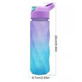 thumbnail image 4 of Toystoory La taza de agua portátil PC Stay Hydrated y los materiales de calidad alimentaria con pajita integrada son más tranquilizadores Teteras Gradiente azul rosa, 4 of 6