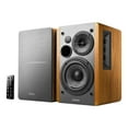 thumbnail image 1 of Edifier R1280DB Haut-Parleurs d'Étagère Bluetooth Alimentés - Entrée Optique - Moniteurs de Studio Sans Fil - Haut-Parleur à Champ Proche de 4 Pouces - 42w RMS - Grain de Bois, 1 of 5