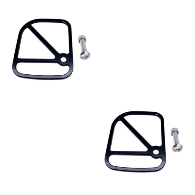 ZheElen Alloy Brake Cable Housing Line Shield Fender Disc for black 6x5x0.2cm 2Set