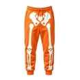 thumbnail image 3 of CONROSES Halloween Mens Baggy Sweatpants Straight Leg Sweat Pants for Men Hallowmas Skeleton Graphic Elastic Waist Drawstring Fall Winter Jogger Trousers with Pocket, 3 of 4