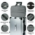 thumbnail image 3 of CshidWorld Laptop Bag for 15.6 inch, Computer Bag Laptop Briefcase Men Women, Laptop Shoulder Bag, Work Messenger Bag Business Travel Office, Gray, 3 of 7