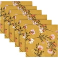 thumbnail image 6 of GZHJMY Vintage Red Floral Napkins Table Decorations Napkin Set for Gift Giving, Dining, Parties 20 x 20in, 6 of 7