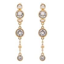 Swarovski Imber Pierced Earrings Gold Shiny Crystal