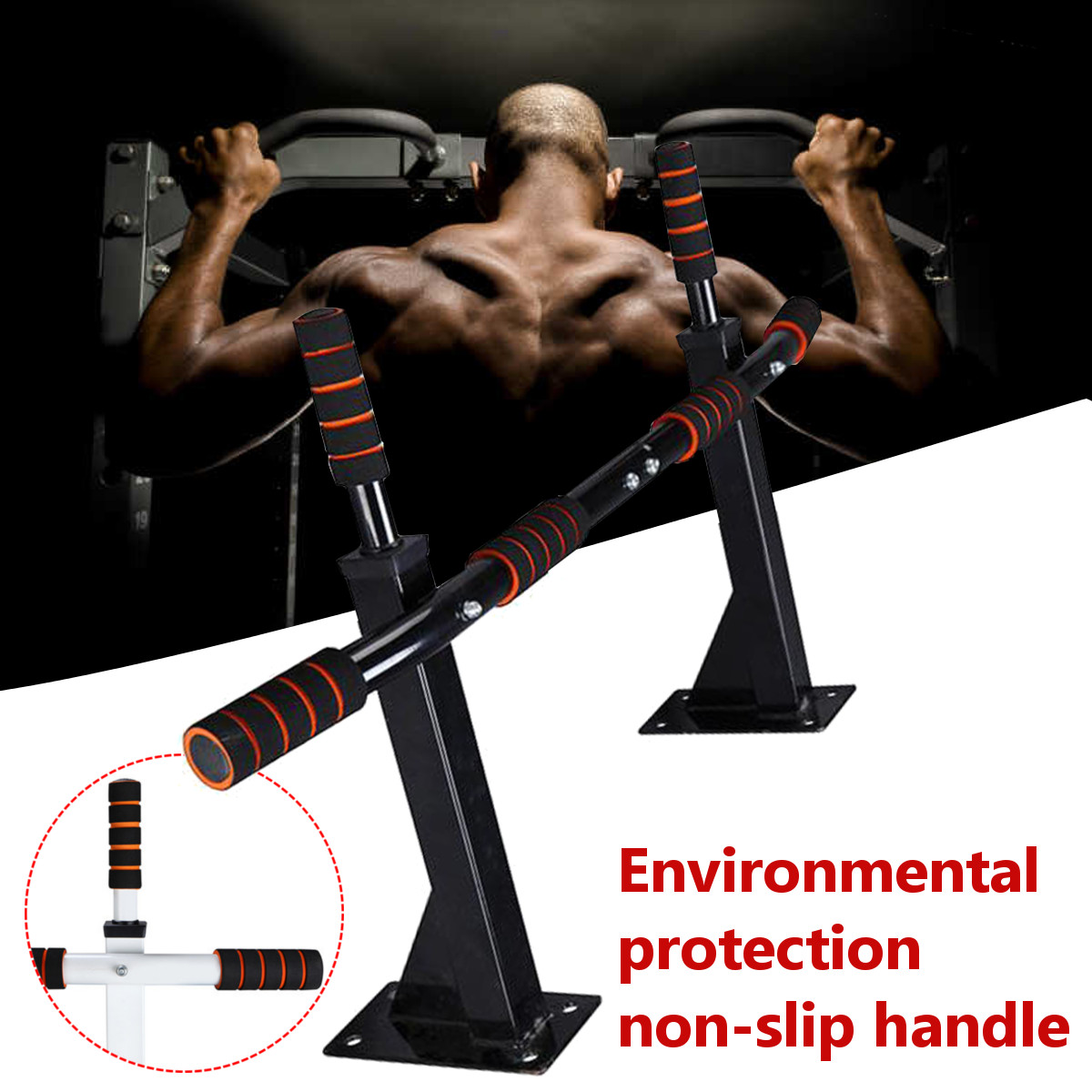 Wall Mounted Heavy Duty Pull Up Bar Rack 200KG Durable