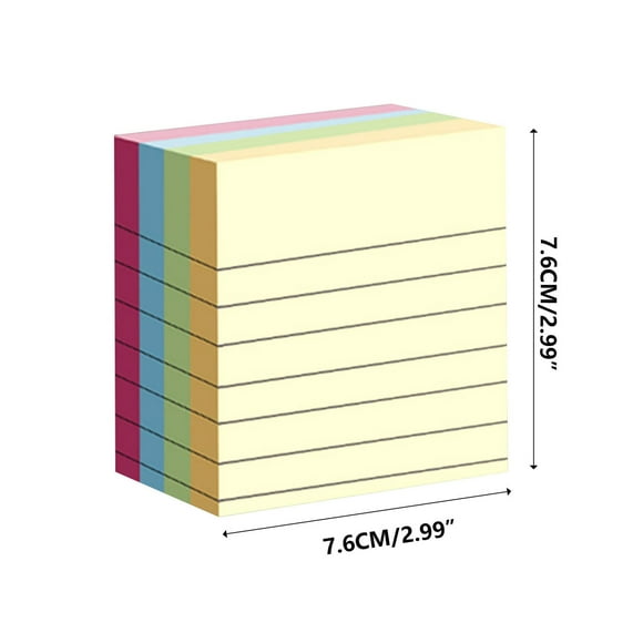 Bloc-Notes Adhésif 200 Feuilles Oblong Simple Taille avec 4 Couleurs Notes Collantes Portables pour Gestion des Tâches Maison Bureau École Rappels Organisation