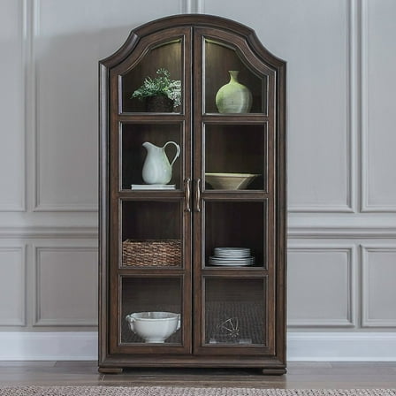 Liberty Furniture Provence Park Bunching Display Cabinet - Brown