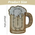 thumbnail image 3 of HUASHENG Wooden Beer Mug Cribbage Board Game 2 In 1 Drinking Game Set With Storage Portable Pub Board For Adults, 3 of 5