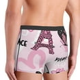 thumbnail image 4 of Kdxio Men's Boxer Briefs with Eiffel Tower and Butterflies Print - Comfortable and Breathable Underwear for Everyday Wear, 4 of 7