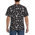 thumbnail image 2 of Naloa Anchors Men's T-Shirt Sport T-shirt Men's Basic Tee Casual Men's Shirt, Round Neck, Short Sleeves - Large, 2 of 5