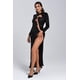 thumbnail image 3 of Vestido maxi Bellabarnetten Rebeka con lentejuelas y aberturas, 3 of 5