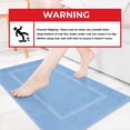 thumbnail image 5 of Cotton Paradise 100% Cotton Bath Mats for Bathroom Floor Set of 2 Pack, 20x34 Soft Absorbent Washable Quick Dry Tub Bathmat, Sky Blue, 5 of 7