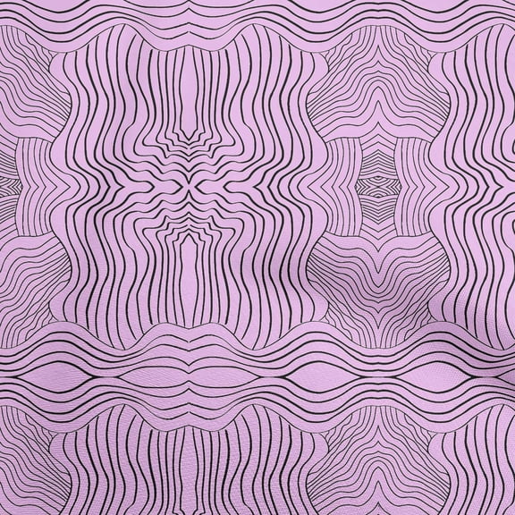 oneOone Cotton Silk Light Pink Fabric Moire Quilting Supplies Print Sewing Fabric By The Yard 42 Inch Wide