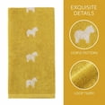 thumbnail image 3 of Unique Bargains 2Pcs Pure Cotton Cute Animal Soft Quick Dry Towels Yellow 28" x 13", 3 of 7