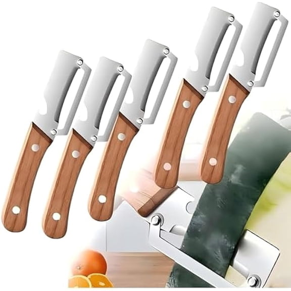 Wooden Kitchen Tool, Multi-Functional Vegetable Peeler For Kitchen, Premium Grade Fruit And Vegetable Peeler, for Fruit, Potato - Multi-Functional High-Efficiency Design for Modern Kitc