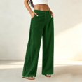 thumbnail image 7 of ClodeEU Women's High Waist Wide Leg Corduroy Pants, Solid Color Loose Trousers with Patch Pockets ,Women's S-XXL, 7 of 7