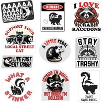 Trash Animals Sticker Extra Large Stickers for Adults Funny Adhesives with Memes