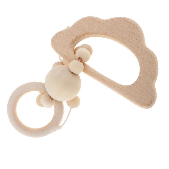 Grado Alimenticio De Silicona Bebé Mordedor De Dentición Juguetes Estilo 1- Macarena Pulsera de dentición de madera