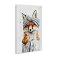 thumbnail image 2 of Stupell Industries Cottage Bathroom Fox Wrapped in Towel Canvas Art, 16 x 24, by Tina LeCour, 2 of 8