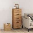 thumbnail image 2 of vidaXL Commode 42x35x110 cm Pin Massif, 2 of 4