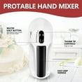thumbnail image 2 of Electric Hand Mixer, 7-Speeds Lightweight Hand-Hand blender mixer, Portable Powerful Kitchen Mixer Stainless Steel Egg Whisk with Egg White Separator, Egg Sticks & Dough Sticks for Baking & Cakes, 2 of 7