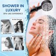 thumbnail image 5 of High Pressure Handheld Showerhead 8 Spray Modes Easy Installation ABS Material - Water Saving Design All Ages(C), 5 of 9